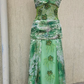 ✨Girlhomeshops-Halter Green Ombre Floral Beaded High Slit Long Prom Gown gh10231