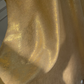 Gold Spaghetti Strap Long Evening Gown, Square Neck Ruched Bodice, Side Bow Sash Detail, High Waist, Draped A‑Line Midi Skirt, Metallic Jacquard Party Prom Dress gh8921