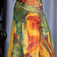 ✨Girlhomeshops-Oil Painting Floral Halter Chiffon Prom Gown Colorful Beaded Waist Long Dress gh10084