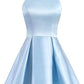 Blau/lila/rot süßes kurzes Satin-Ballkleid Homecoming-Kleid Geburtstagsparty-Kleid gh805