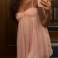 girlhomeshops-Pink Spaghetti Strap Short Homecoming Dress Birthday Dress Casual gh5856