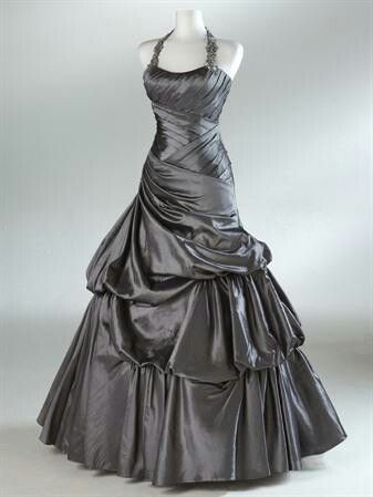 Neues langes Ballkleid aus Satin im Retro-Stil gh6882