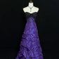 girlhomeshops-Lila Exquisites Perlenbesetztes Langes Satin-Ballkleid gh6289