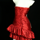 Red Strapless Cinched Waist Slim Bodycon Sexy Short Prom Dress, Evening Gown, Birthday Party Dress gh7182