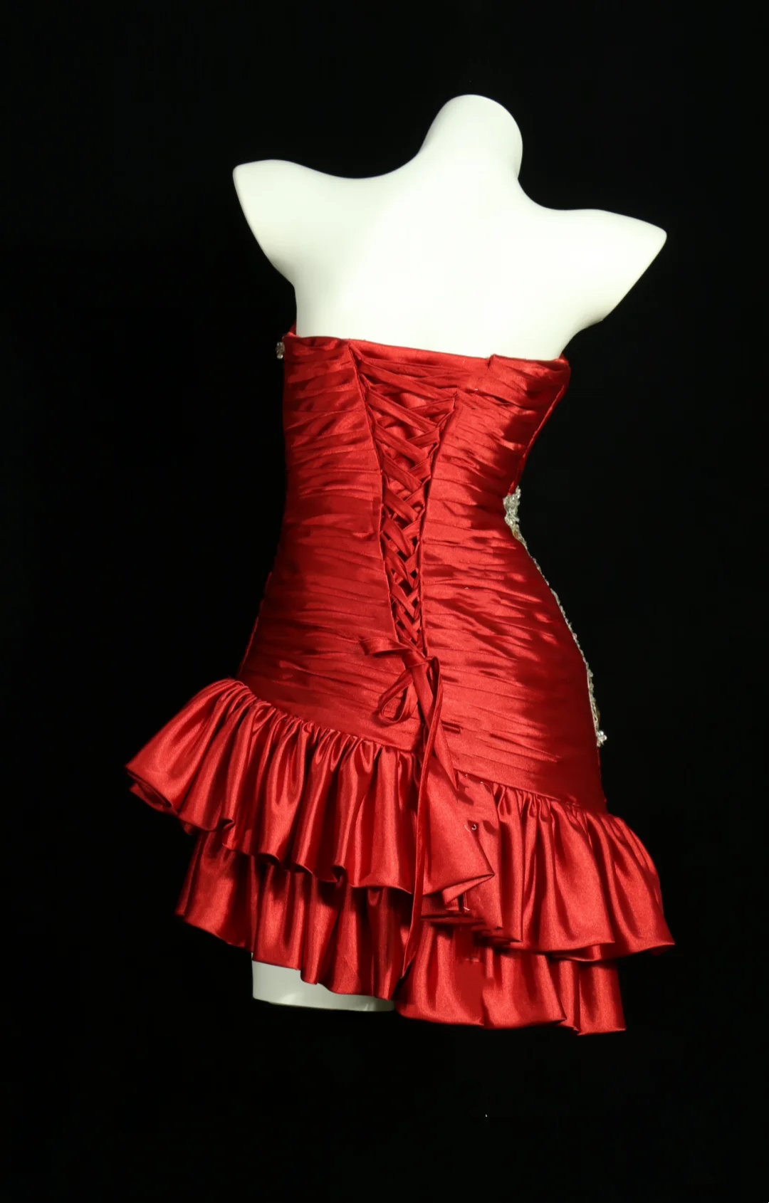 Red Strapless Cinched Waist Slim Bodycon Sexy Short Prom Dress, Evening Gown, Birthday Party Dress gh7182