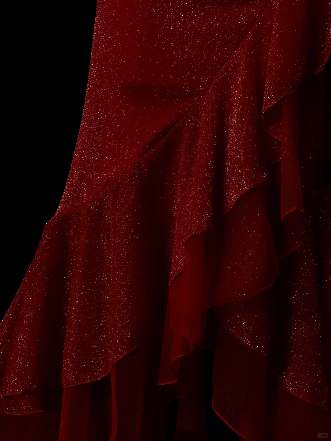 Wine‑Red Sparkly Mermaid Evening Gown, Halter Deep‑V Neck Backless Design, Ruched Waist Detail, Side Tiered Ruffle Trim, Fitted Mermaid Floor‑Length Skirt, Retro Formal Prom Photoshoot Party Dress gh8867