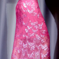 ✨Girlhomeshops-Hot Pink Scale Sequin Spaghetti Strap Irregular Mermaid Cocktail Dress gh10022