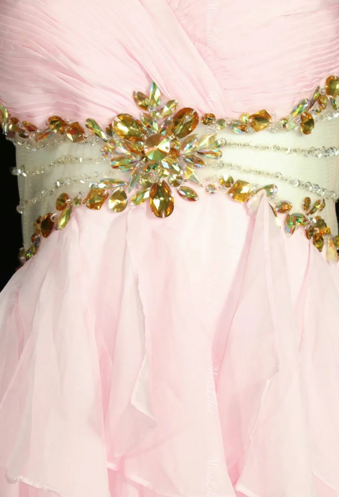 Light Pink Strapless Cinched Waist Short Prom Dress, Birthday Party Dress gh7186