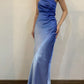 Blue Gradient Sequined Tulle Long Ball Gown Evening Gown Party Dress gh3029