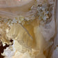 Robe de soirée longue en tulle à fleurs jaunes et perles, robe de mariée pour adulte, gh4572