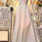 White and yellow exquisite bead decoration long satin ball dress evening dress wedding dress gh4509
