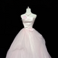 Blush Pink Strapless Cinched Waist Voluminous Princess Skirt Romantic Dress, Wedding Gown gh7868