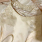 Robe de soirée longue en mousseline de soie à fleurs jaunes, robe de soirée, robe de remise de diplôme, ensemble deux pièces gh4506