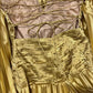 Robe de bal longue en satin ornée de perles en métal doré, robe de soirée, robe de remise de diplôme gh4507