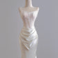 Girlhomeshops--✨Exquisite lace long floor-length satin prom dress wedding dress gh5481