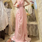 Pink Fashion One Shoulder Long Chiffon Ball Gown Evening Dress gh4430