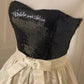 ✨Robe de princesse blanche rétro brillante et élégante à paillettes, robe de soirée d'anniversaire ~ 🖤 gh4268