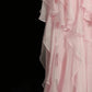 Pink ruffles rhinestones elegant beautiful long/short prom dress evening dress homecoming dress birthday party dress gh4723