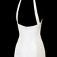 Girlhomeshops-White exquisite and elegant fairy girl short satin homecoming dress birthday dress gh5374