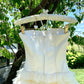 Girlhomeshops-White sweet long chiffon ball gown homecoming dress birthday party dress gh5048