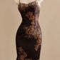 Brown Gorgeous Floral Beading Vintage Fashion Elegant Long Homecoming Dress Prom Dress Evening Dress Party Dress gh4221