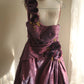 Symphony Purple Fashion Sexy Handmade Rose Flower Short Taffeta Satin Homecoming Dress Birthday Party Dress Cocktail Party Dress Evening Dress Retro Princess Dress Wedding Adult Ceremony Birthday Party gh3963