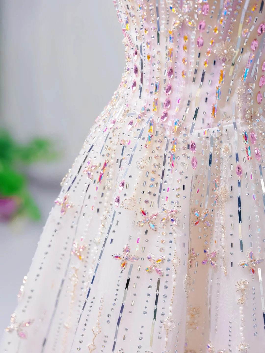 Fairy Luxury Pink Diamond Starlight Strapless Ballgown - Dinner &amp; Red Carpet Gorgeous Dress gh6565