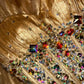 Golden, gorgeous, shiny, elegant long graduation gown, evening gown gh6813