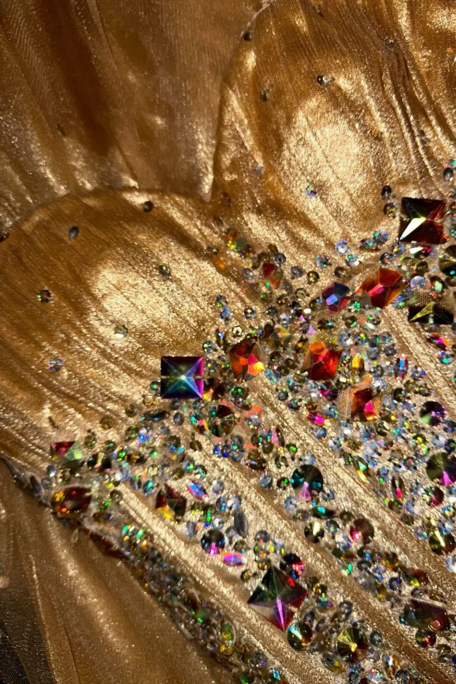 Golden, gorgeous, shiny, elegant long graduation gown, evening gown gh6813