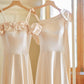 Champagner Farbe Sanfte Elegante Mode Retro Lange Satin Ballkleid Abendkleid Hochzeit Gast Party Kleid Brautjungfer Kleid Prom Kleid gh3994