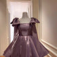Glitzerndes lila Puffrock-Kurzes Geburtstagskleid/Abendkleid gh6795