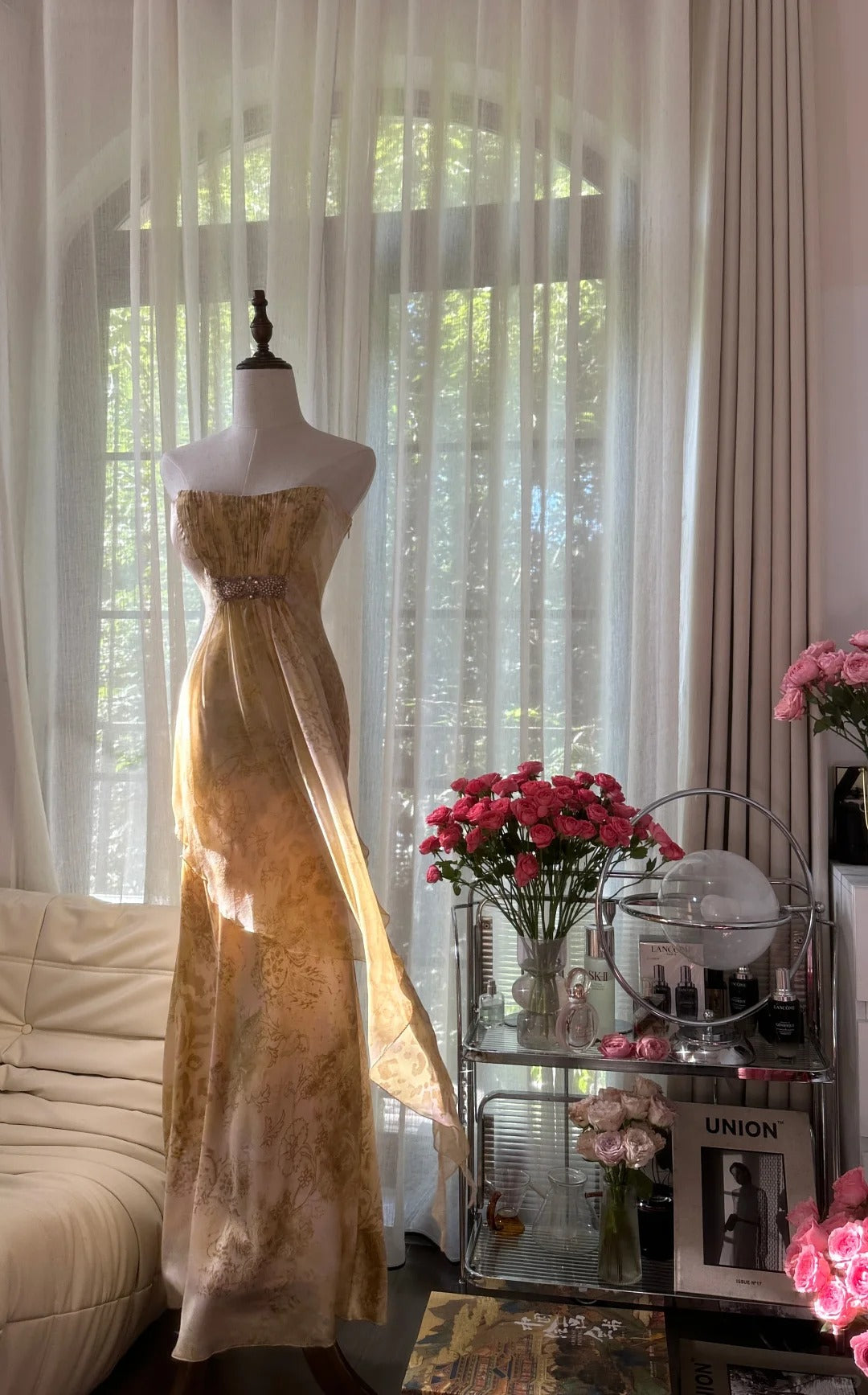 Licht Farbe Elegante Mode Lange Chiffon Ballkleid Abendkleid Geburtstag/Urlaub Party Kleid Prom Kleid gh4065