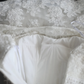 Off‑the‑Shoulder Mermaid Wedding Dress, Lace Elbow‑Length Sleeves Pearl Beaded Waistband Illusion Tulle Lace Train Bridal Gown gh9116