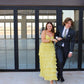Robe de soirée longue en satin jaune élégante à bretelles spaghetti, robe de bal à plusieurs niveaux, robe de soirée formelle gh3655