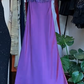 Purple Vintage Mermaid Prom Dress Spaghetti Straps Square Neck Sequin Ruffle Satin Long Evening Gown gh9601