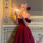 Pink Fashion Unique Rose Lace Neckline Long A-Line long Satin Prom Dress Evening Gown Party Dress gh3340