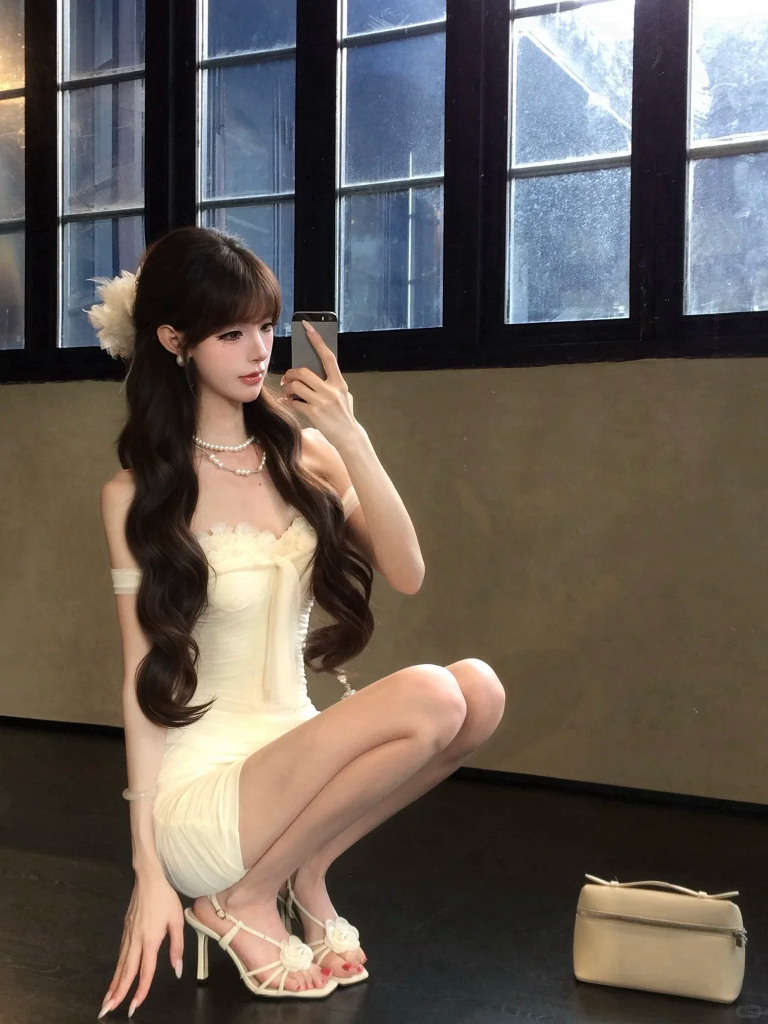 White Spaghetti Straps Homecoming Dress Bodycon Mini Prom Gown gh9411