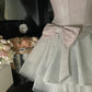 Rosa funkelndes, kurzes Satin-Heimkehrkleid mit Barbie-Prinzessin, Ballkleid, gh4631