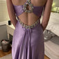 Robe de soirée longue en satin, robe de soirée, robe de soirée formelle, robe de soirée ...