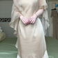 Champagne Satin Spaghetti Strap Long Evening Gown, Sweetheart Neck Mermaid Formal Prom Dress gh9032
