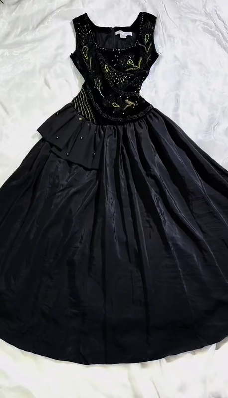 Black Square Neck Spaghetti Strap Rhinestone Fitted Waist Slim Long Prom & Evening Party Dress gh8514