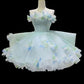 Robe courte en tulle à fleurs pour la rentrée scolaire, robe d'anniversaire, robe de soirée gh6850