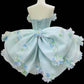 Robe courte en tulle à fleurs pour la rentrée scolaire, robe d'anniversaire, robe de soirée gh6850