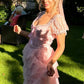 Pink/Green/Blue Delicate Lace Sweet Elegant Cute Long Layered Tulle Chiffon Ball Gown Evening Dress Garden Party Dress Prom Dress gh3780