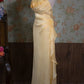 Robe de soirée longue dos nu à fleurs délicates et brillantes, jaune/vert/bordeaux, robe de fête d'anniversaire gh3385