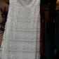 White Strapless Lace Evening Gown Scalloped Edge Sequin Mermaid Long Wedding Guest Prom Dress gh9725