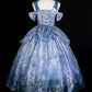 Girlhomeshops-Blaues süßes, modisches, kurzes Tüll-Heimkehrkleid, Geburtstagskleid, gh5344