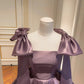 Glitzerndes lila Puffrock-Kurzes Geburtstagskleid/Abendkleid gh6795