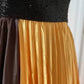 Robe de soirée longue en satin jaune à perles exquises, robe de bal tendance, gh4267