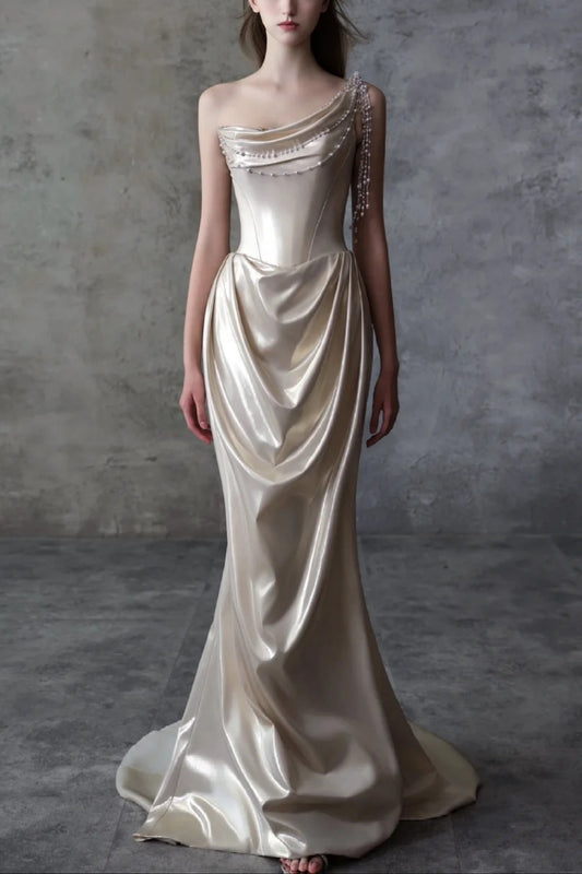 Long satin formal dress gh6773